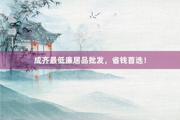 成齐最低廉居品批发，省钱首选！