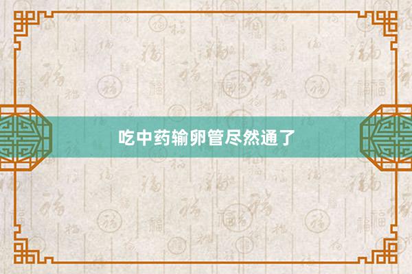 吃中药输卵管尽然通了